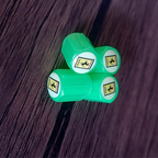 Set 4 Capace Roti Fosforescente cu Sigla