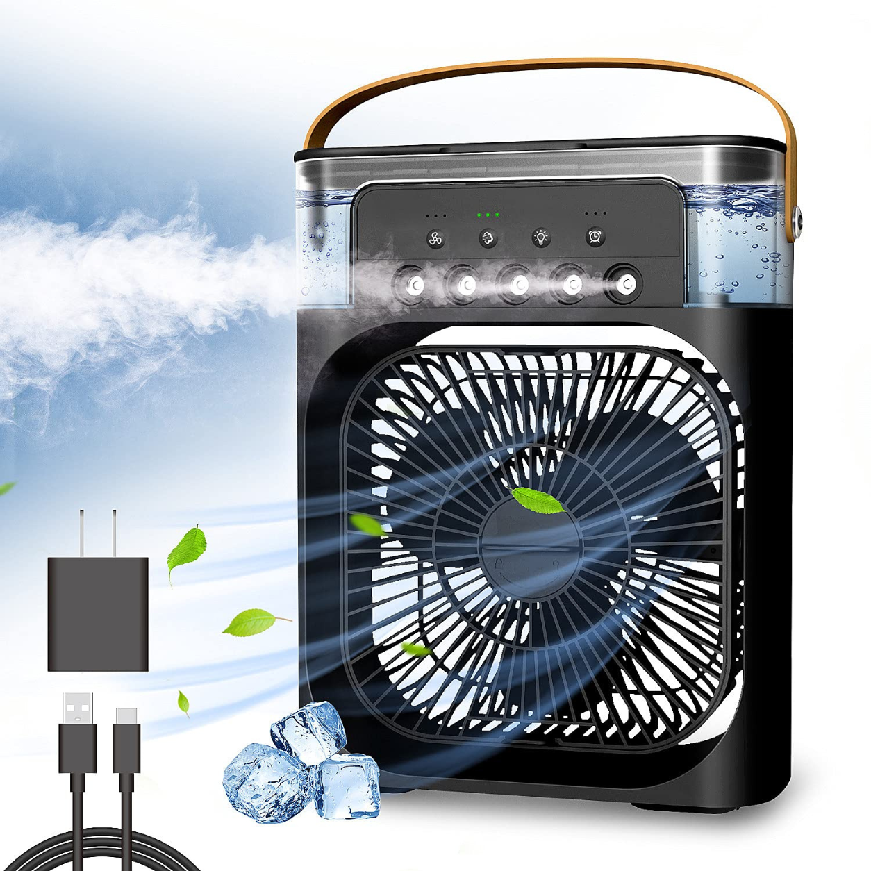 Ventilator Portabil cu Funcție de Umidificare și Răcire a Aerului