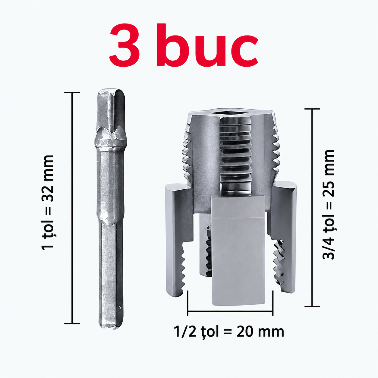 Unelte pentru Repararea Filetelor 20/25/32 mm