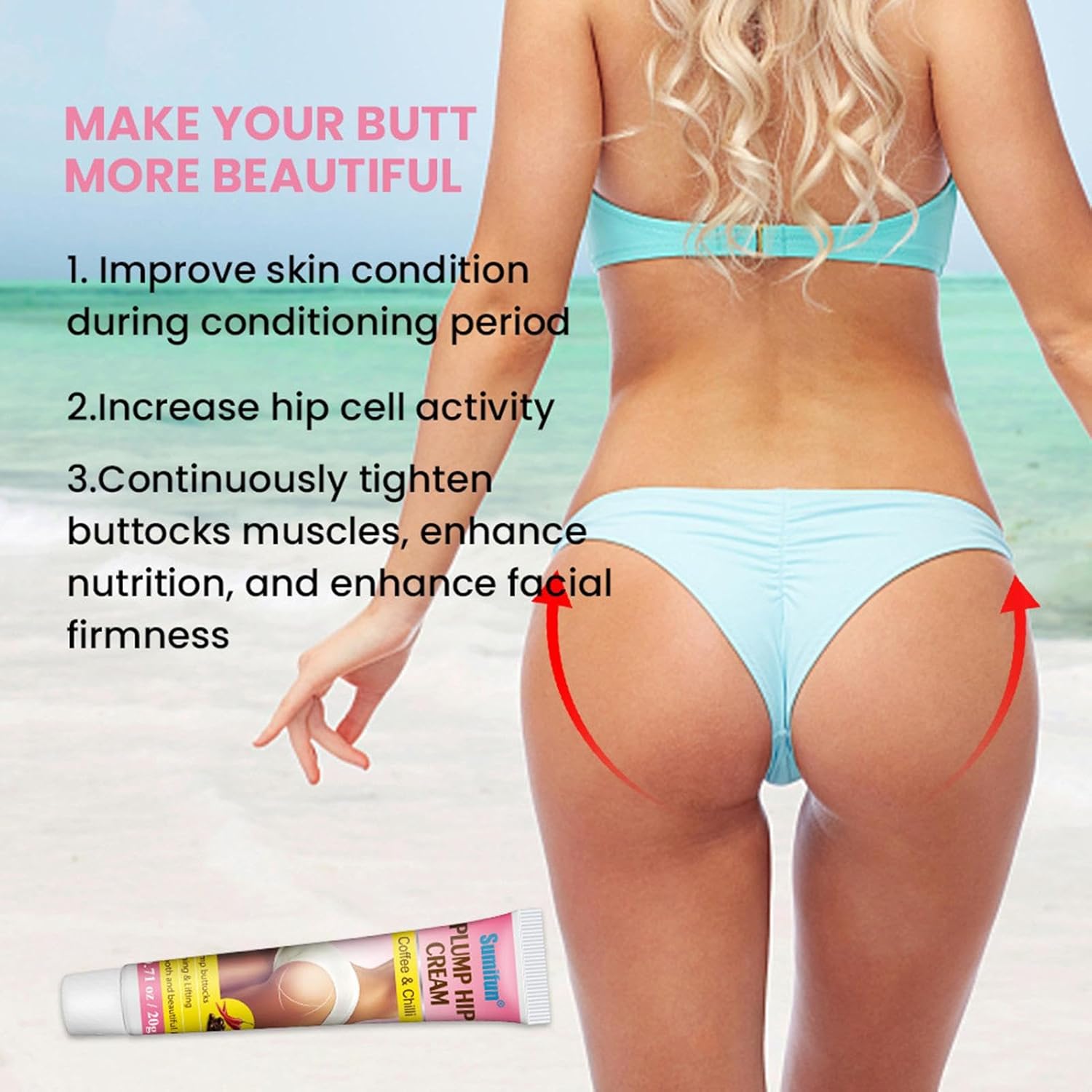 Cremă pentru Mărirea și Fermitatea Feselor 1+1 Gratuit