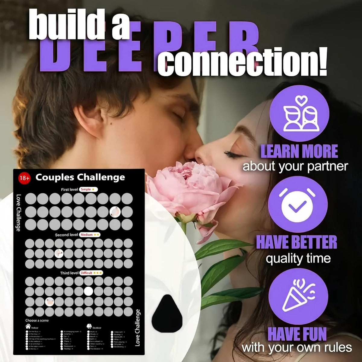 Joc Răzuibil Pentru Cupluri – The Love Game Black Edition