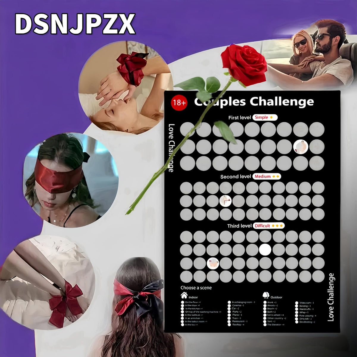 Joc Răzuibil Pentru Cupluri – The Love Game Black Edition