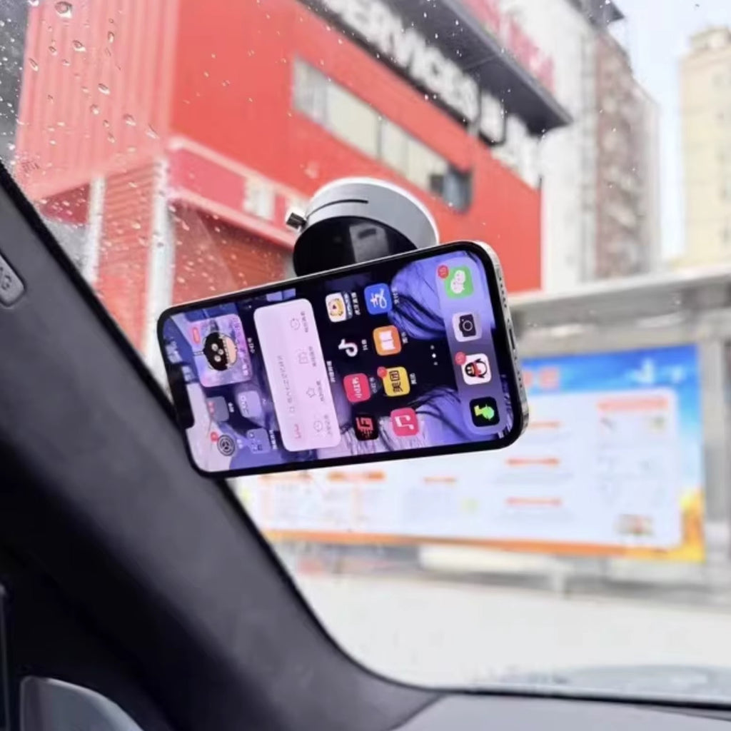 Suport Auto Magnetic 360° cu Ventuză Reglabilă