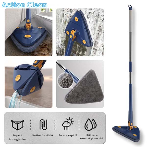 Mop Smart Curatare Rapida + 2 Lavete Gratuit