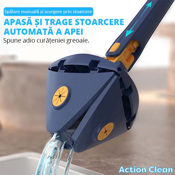 Mop Smart Curatare Rapida + 2 Lavete Gratuit