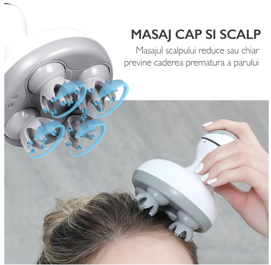Aparat Masaj Capilar , Scalp Massager Reduce Stresul