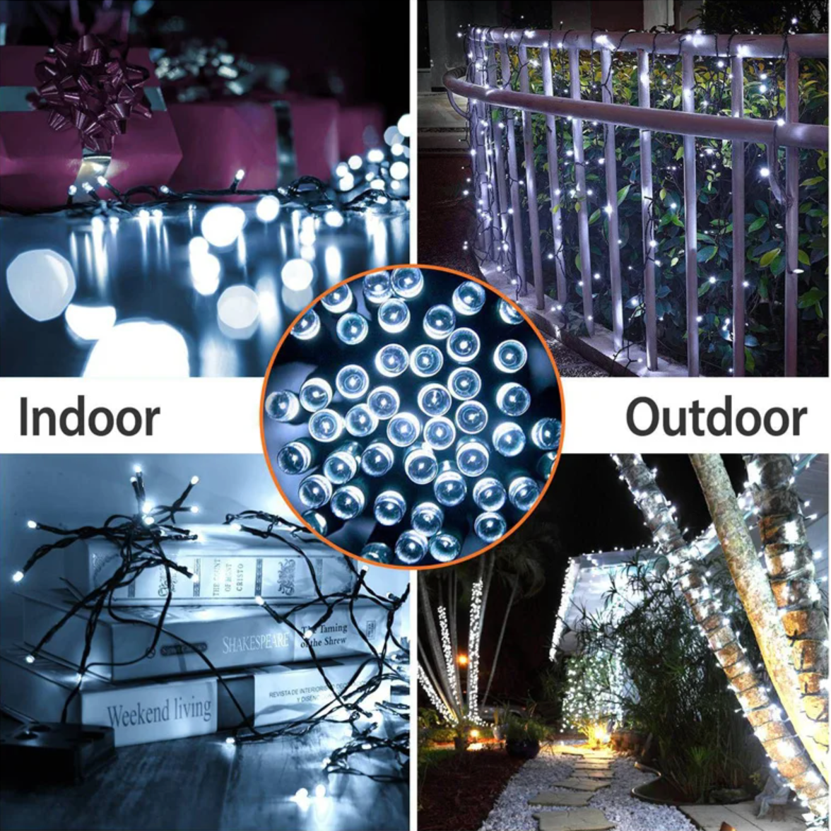 1+1 Gratuit - Instalatie Solara 100 Leduri, Interior/Exterior, 10 Metri