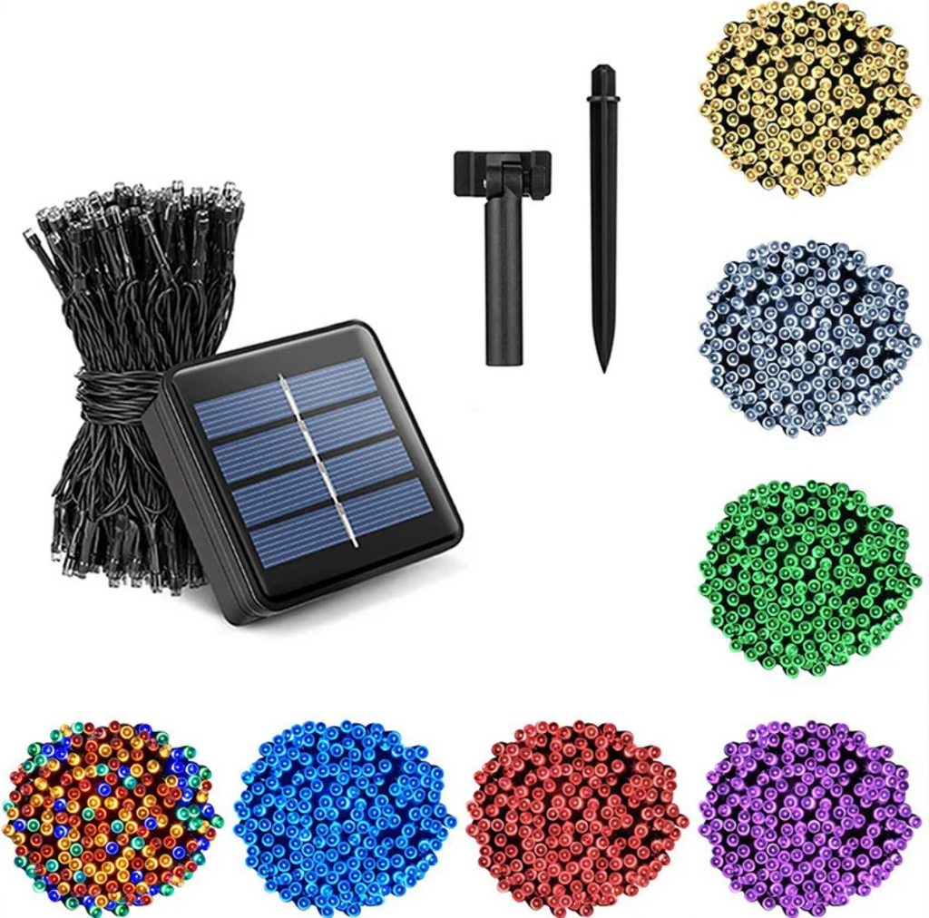 1+1 Gratuit - Instalatie Solara 100 Leduri, Interior/Exterior, 10 Metri