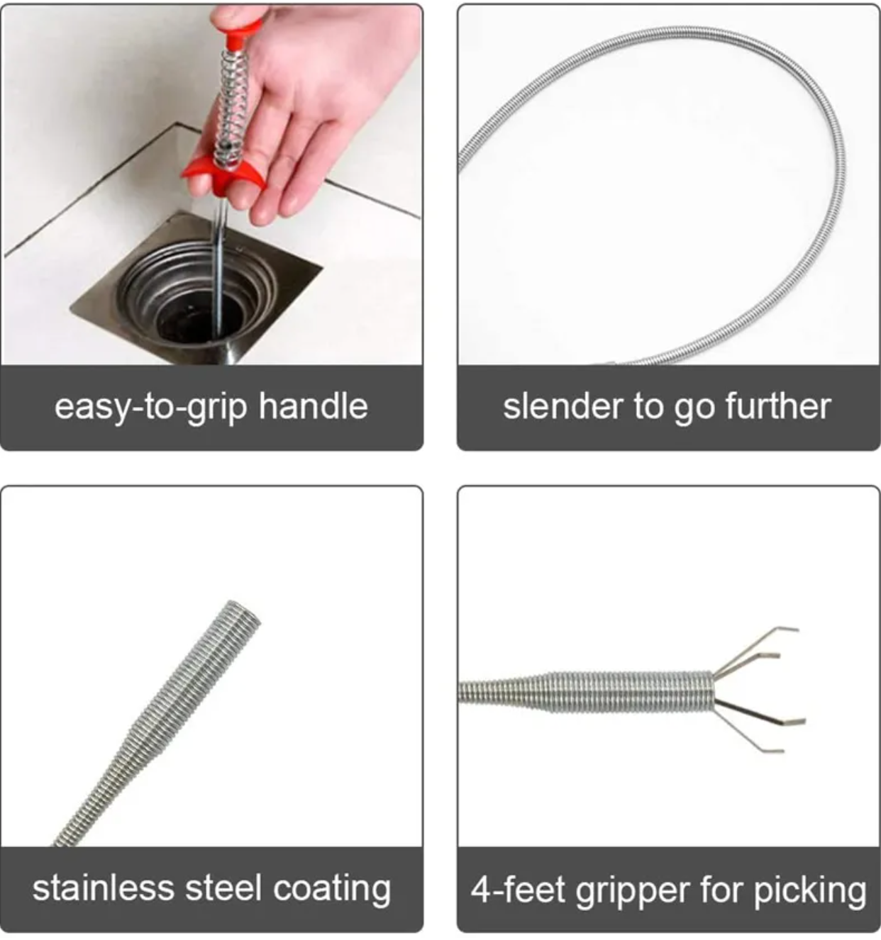 Dispozitiv de Curățare a Scurgerii Reutilizabil