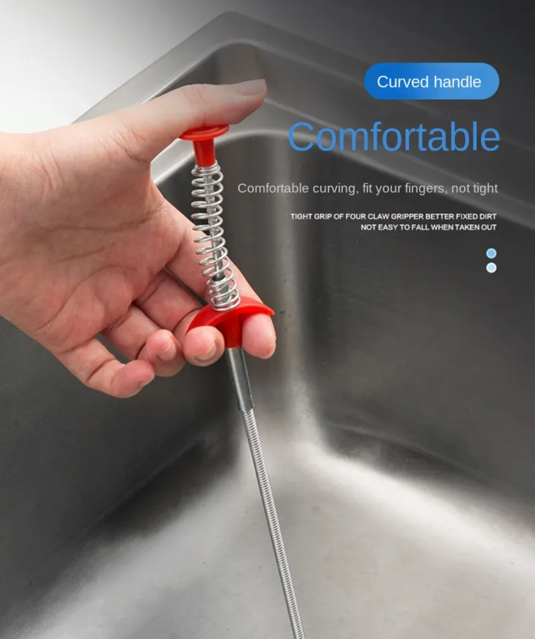 Dispozitiv de Curățare a Scurgerii Reutilizabil