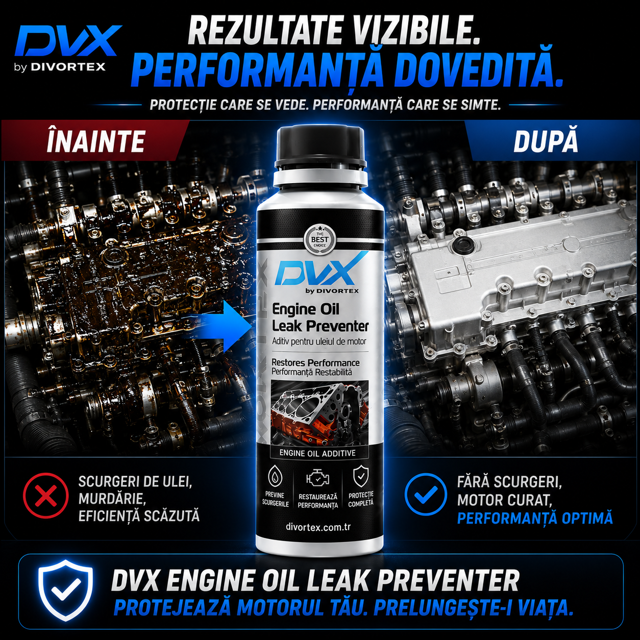 Aditiv Oprire Scurgeri Ulei Motor DVX 300 ml
