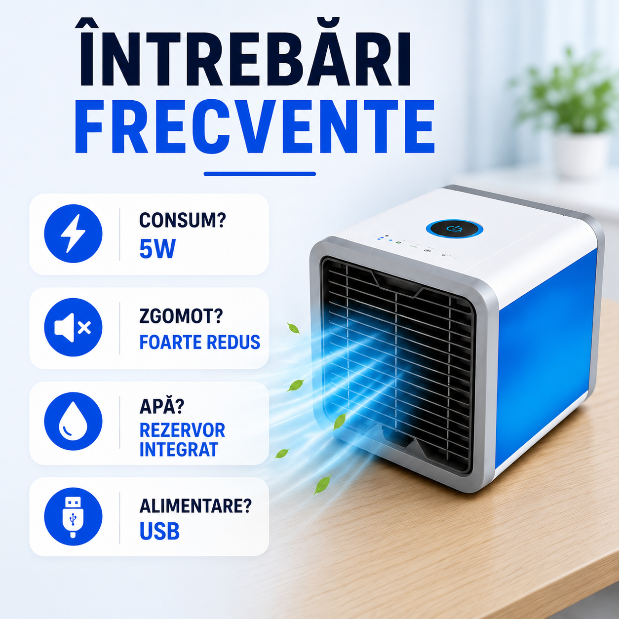 ArcticCube™ Mini Răcitor Personal cu Apă și Gheață