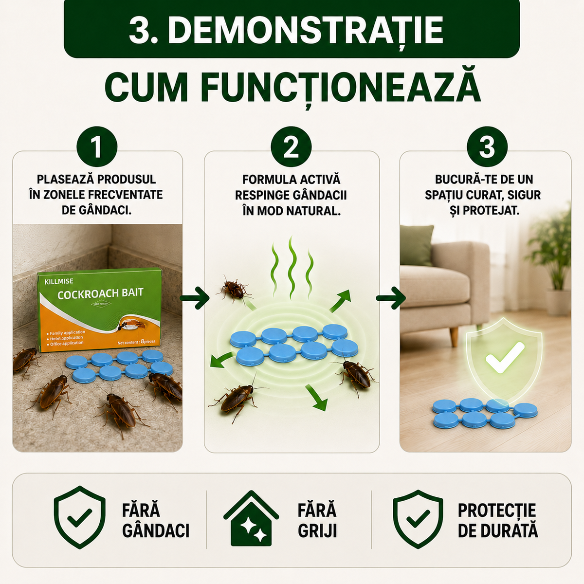 Pastile Anti Gândaci KILLMISE 8+8 Gratuit