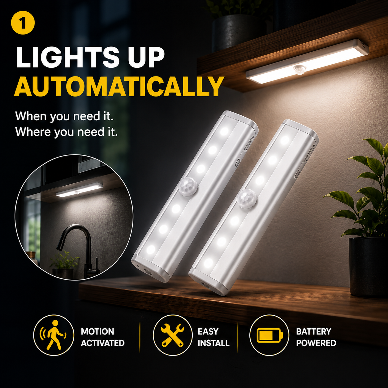 Iluminare Wireless Cu Senzor Inteligent