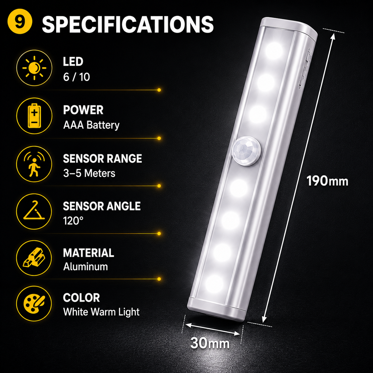 Iluminare Wireless Cu Senzor Inteligent