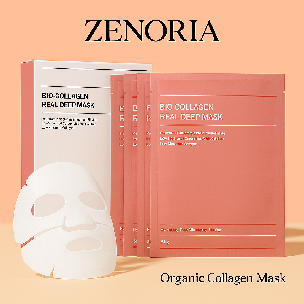 Măști Faciale Coreene cu Colagen Organic 2+2 Gratuit