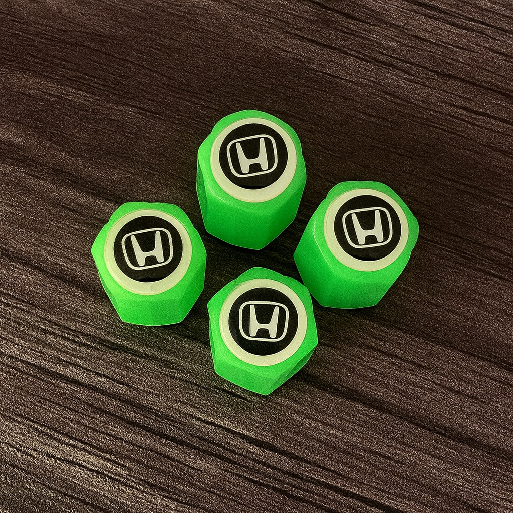 Set 4 Capace Roti Fosforescente cu Sigla