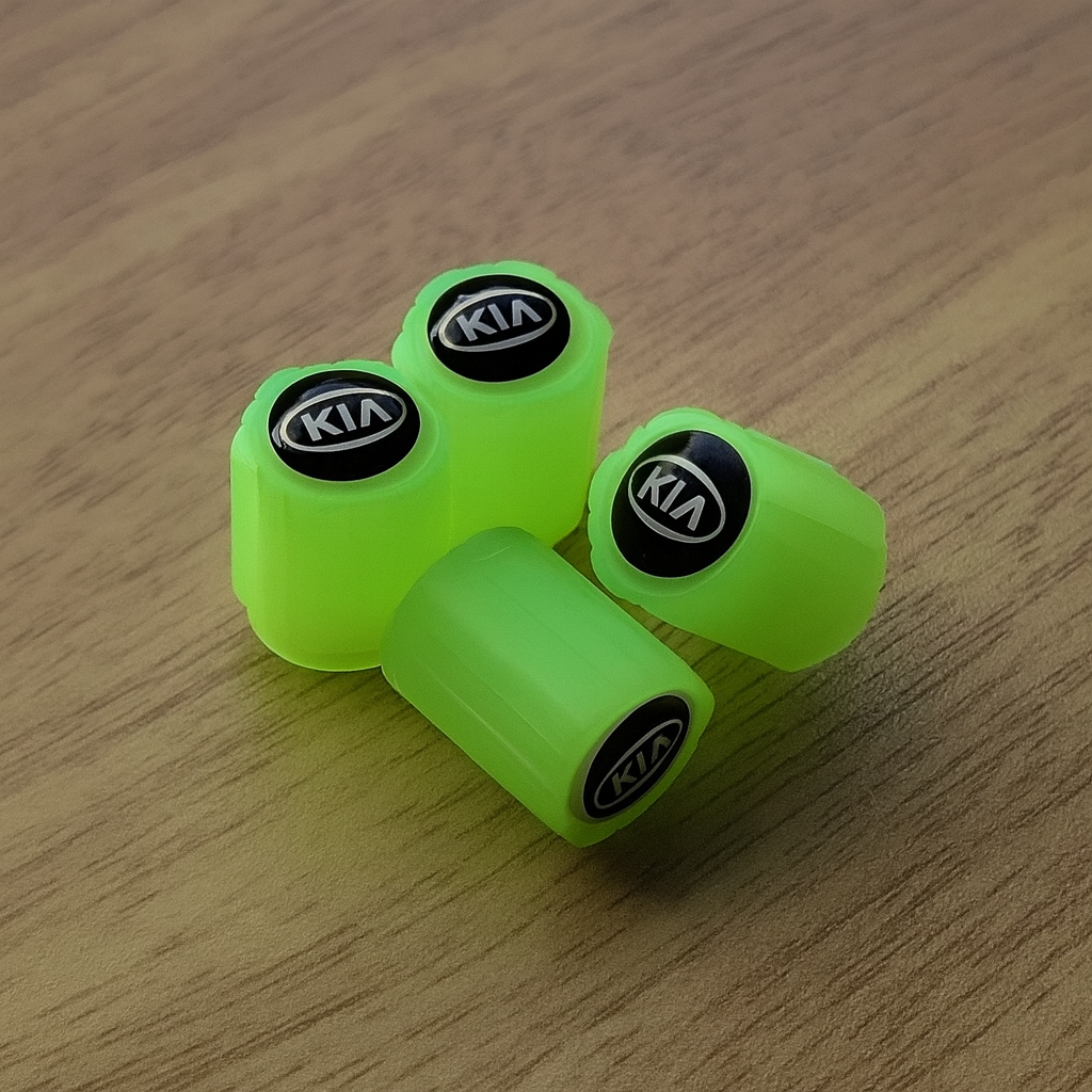 Set 4 Capace Roti Fosforescente cu Sigla