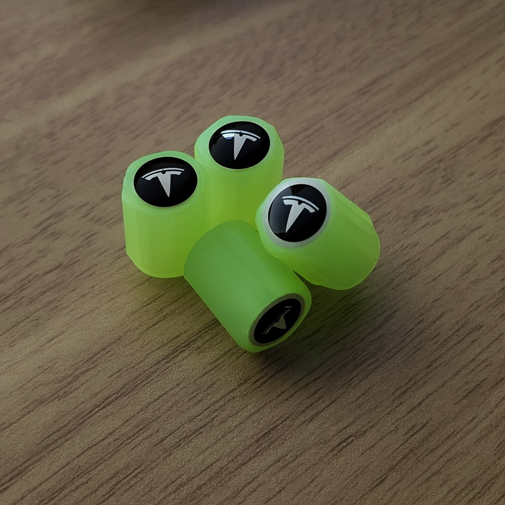 Set 4 Capace Roti Fosforescente cu Sigla