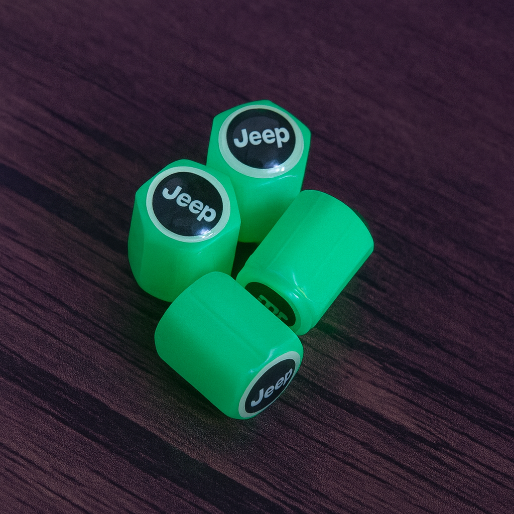 Set 4 Capace Roti Fosforescente cu Sigla