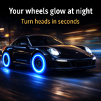 Capace Roți cu Iluminare LED Rezistentă la Apă 2+2 Gratuit