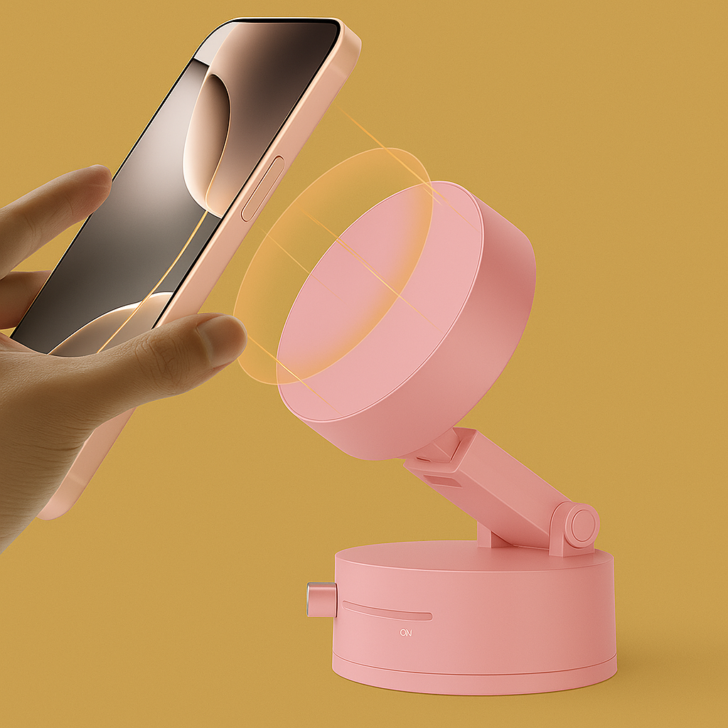 Suport Auto Magnetic 360° cu Ventuză Reglabilă