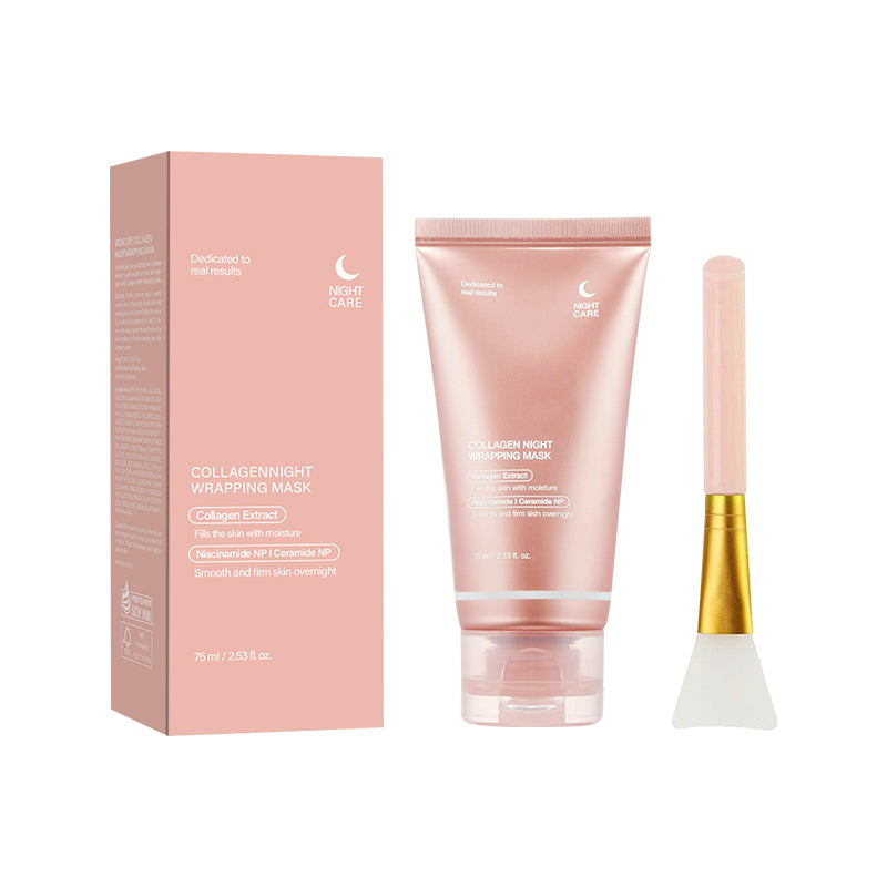Mască Facială Coreeană Exfoliantă de Noapte cu Colagen