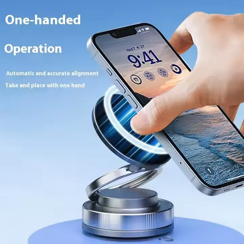 Suport Auto Magnetic 360° cu Ventuză Reglabilă