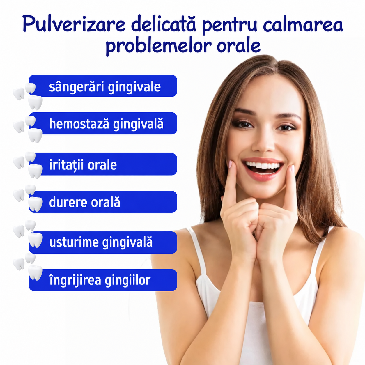 Spray Oral pentru Calmarea Rapidă a Disconfortului Dentar