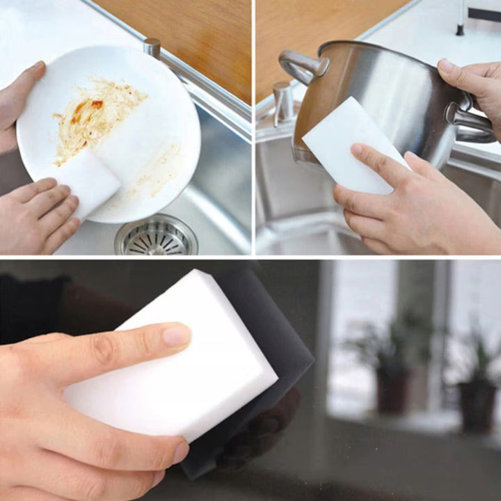 Burete Magic Alb pentru Diverse Suprafețe, Set 10 Bucăți