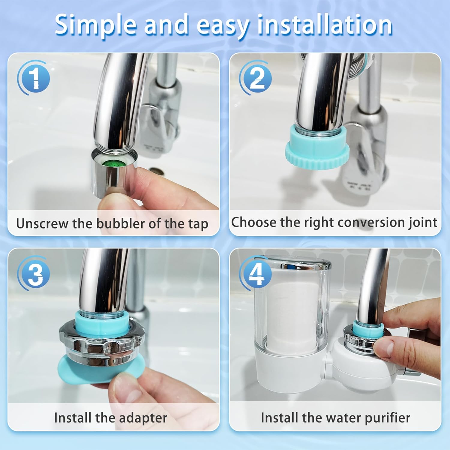 Filtru de Apă pentru Robinet Pro , Reduce Clorul