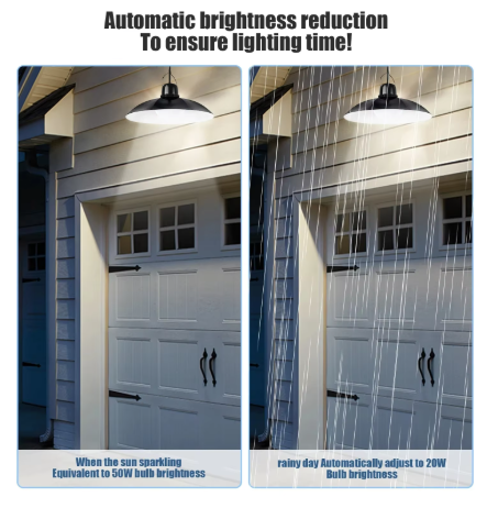 Lampa solara, 3 moduri de iluminare, lumina rece, senzor de lumina, control prin telecomanda