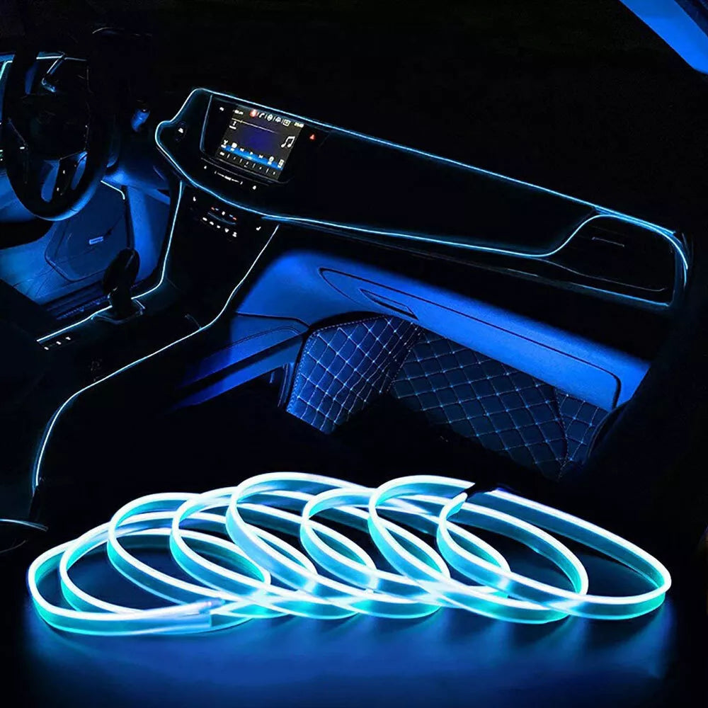 Lumini Led Auto Ambient Blue 1+1 Gratuit