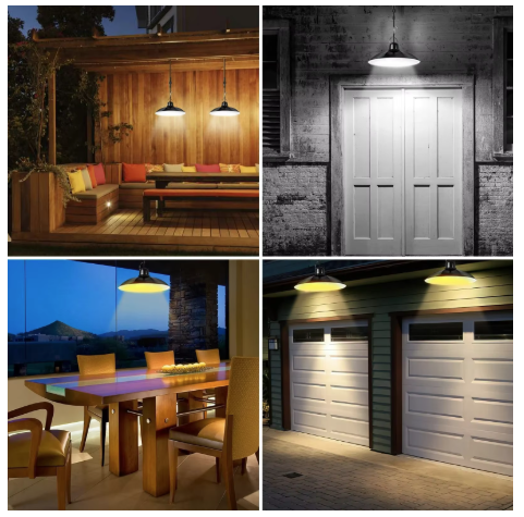 Lampa solara, 3 moduri de iluminare, lumina rece, senzor de lumina, control prin telecomanda