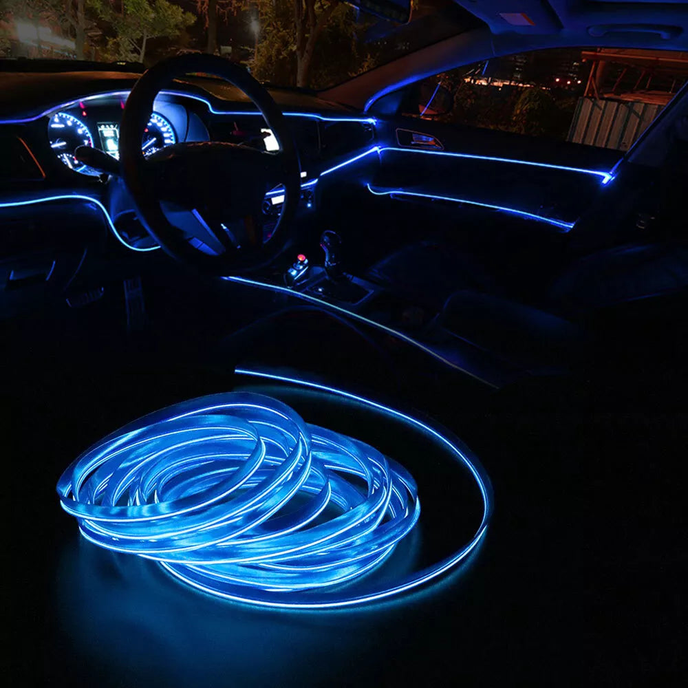 Lumini Led Auto Ambient Blue 1+1 Gratuit
