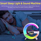 Lampa 3 in 1 - RGB Smart Light, Wireless Fast Charging, Boxa Bluetooth