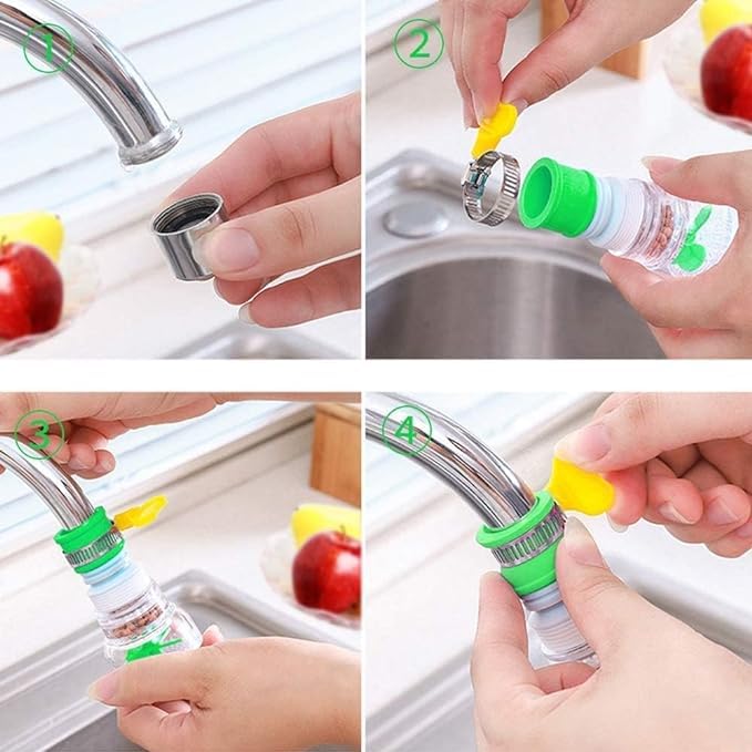 Filtru Robinet Universal, Rotativ 360°, Economisire & Filtrare Apă