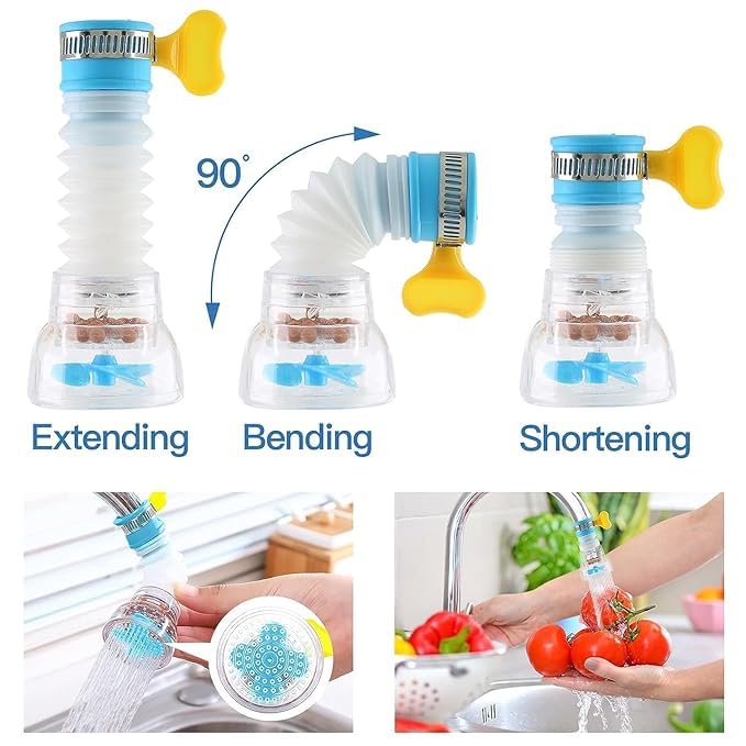 Filtru Robinet Universal, Rotativ 360°, Economisire & Filtrare Apă