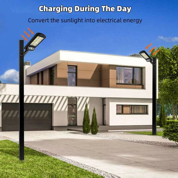 Lampă Stradală Solară Proiector LED 6 Cadrane, 100W