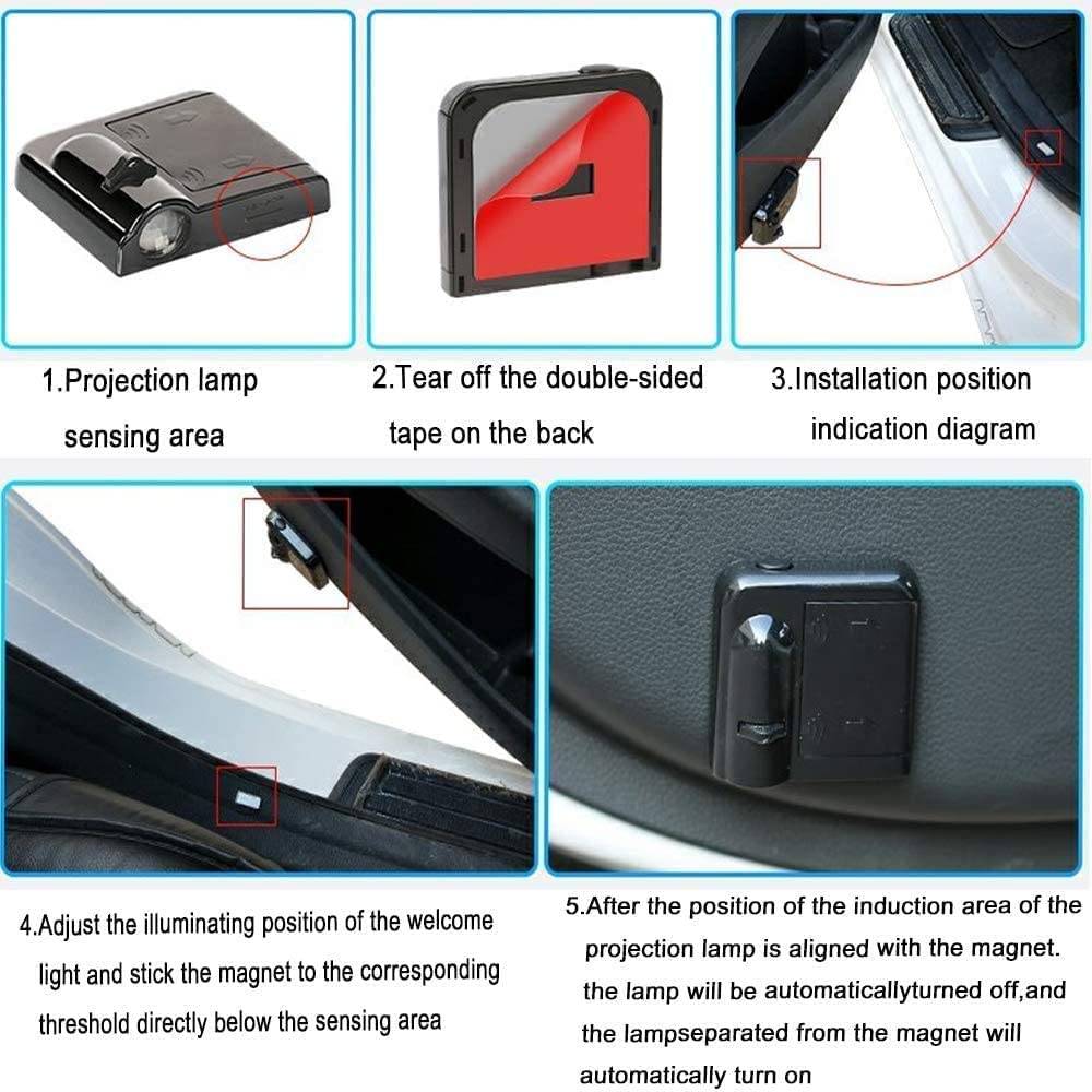 Proiector Cu Laser, Fără Fir,  Pentru Portieră cu LED Volkswagen