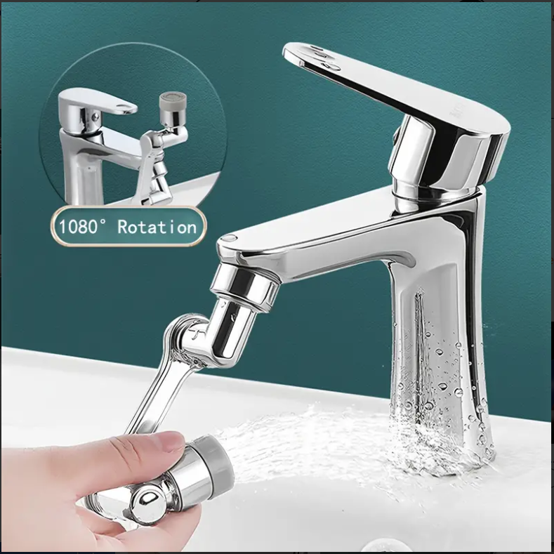 Cap Robinet Pivotant La 360 De Grade Cu Braț Mecanic