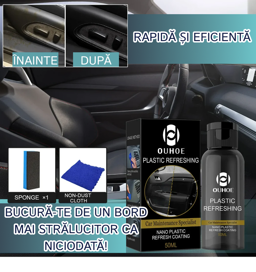 Kit Concentrat Restaurare Plastice Auto Interior&Exterior