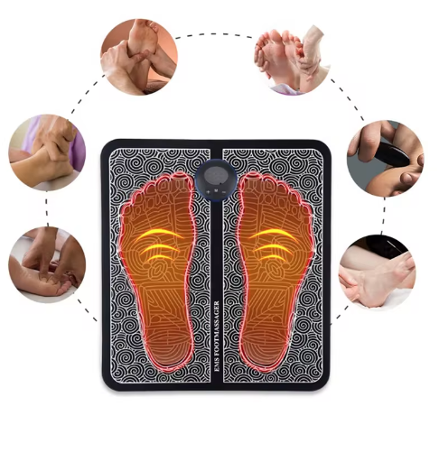 Aparat Masaj Picioare EMS (8 moduri de masaj, 19 nivele de intensitate)