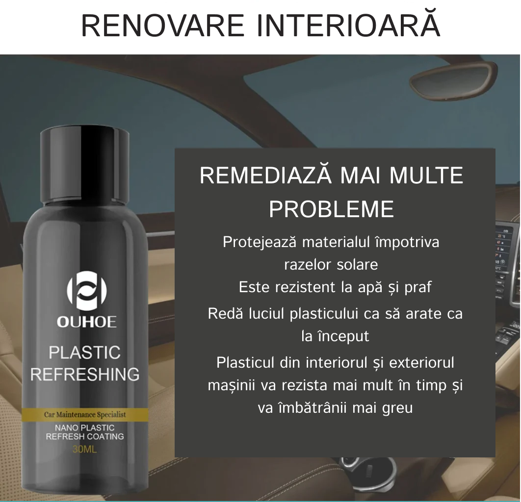 Kit Concentrat Restaurare Plastice Auto Interior&Exterior