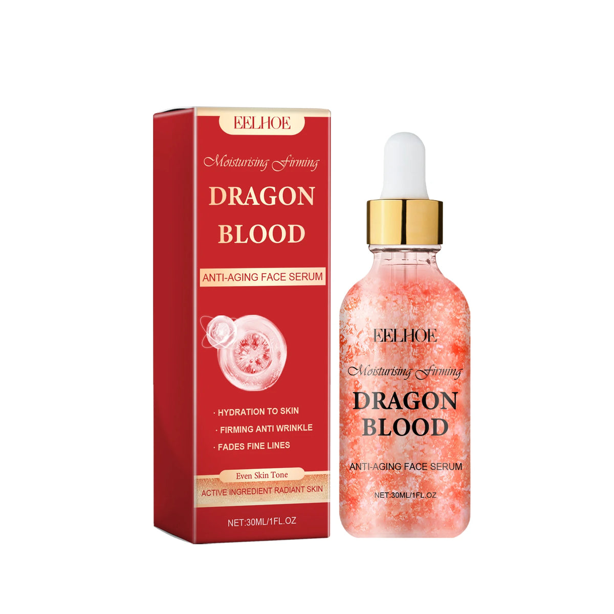 3pcs Dragon Blood Face Care Set Brightening Firming Removel Wrinkle Serum Even Skin Tone Nourishing Hydrating Cream Korean - Essence