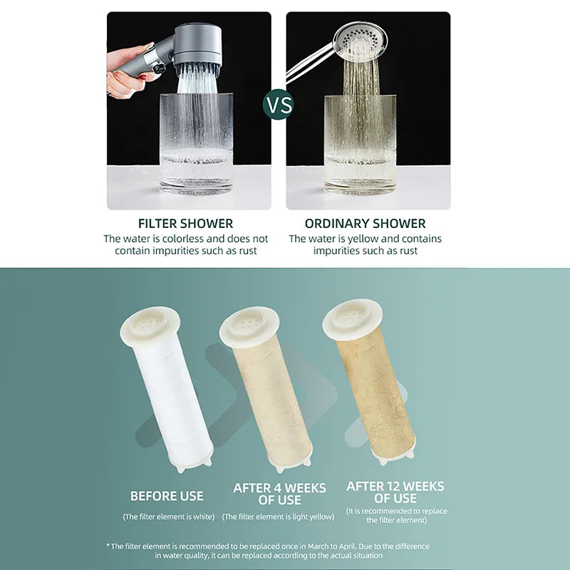 SpaShower + 2 Filtre Purificare Apa Inclus