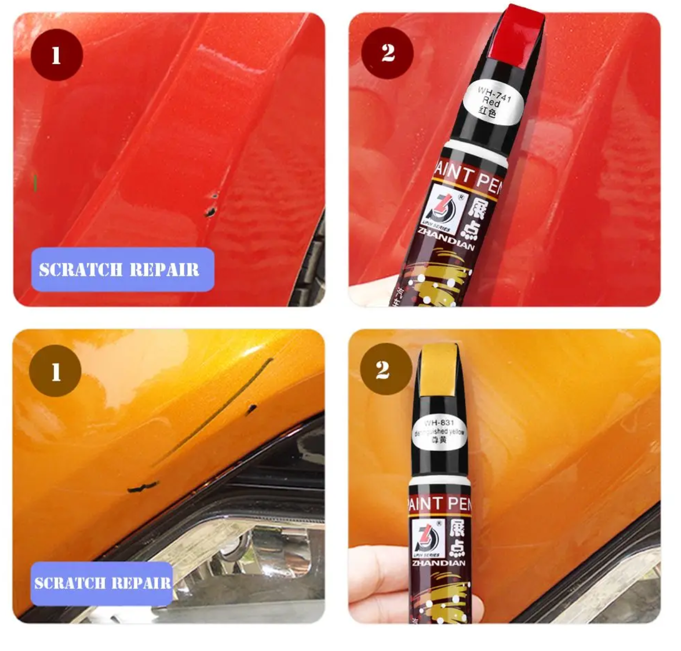 Pensulă Pentru Îndepărtarea Zgârieturilor Auto cu Efect Permanent