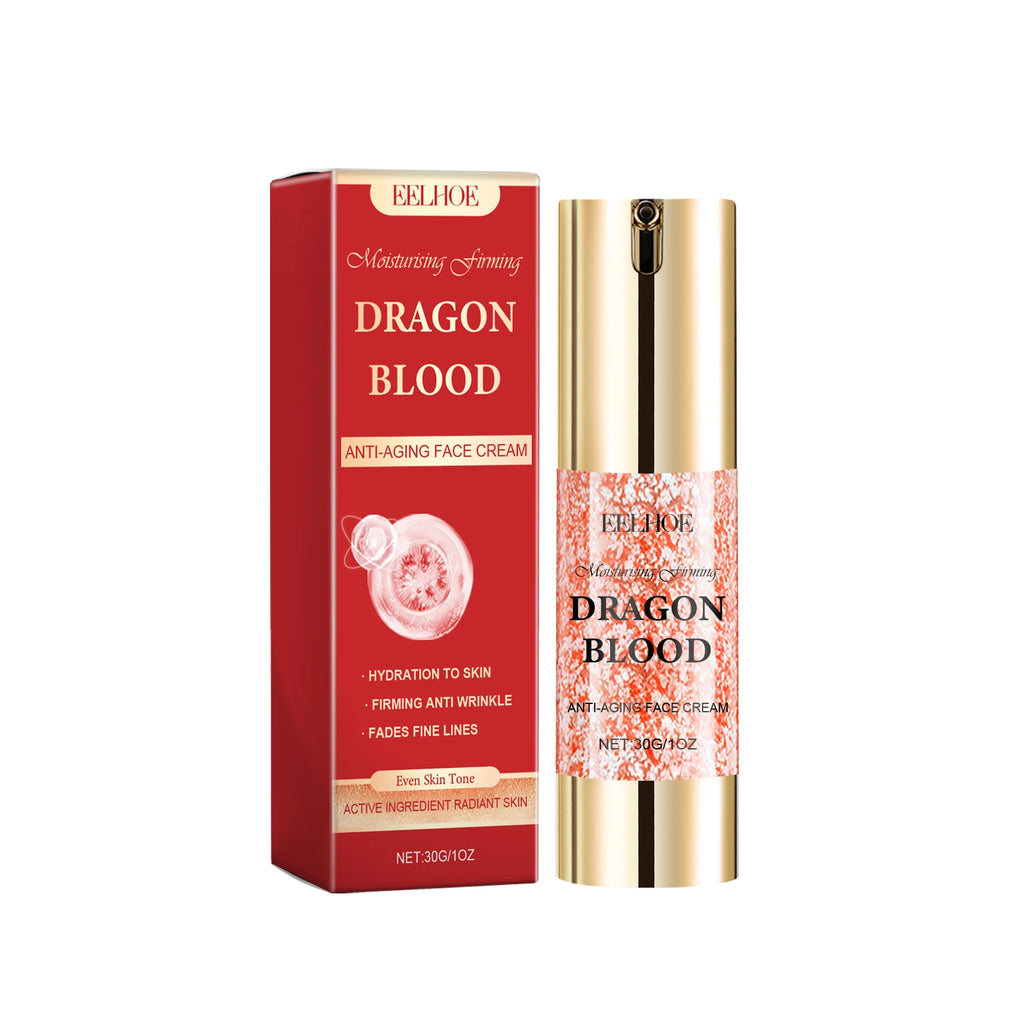 3pcs Dragon Blood Face Care Set Brightening Firming Removel Wrinkle Serum Even Skin Tone Nourishing Hydrating Cream Korean - Firming Cream