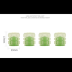 Set 4 Capace Roti Fosforescente cu Sigla