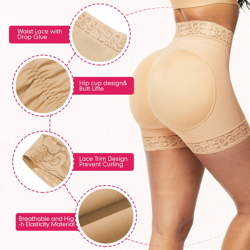 Pantaloni Modelatori Push-up Fund, cu Dantela